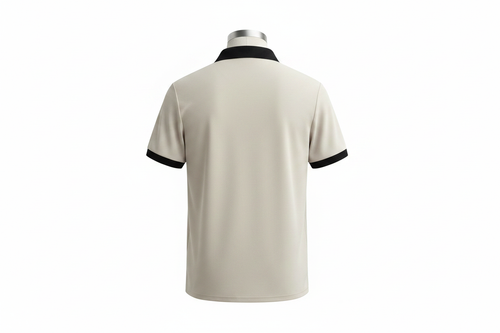 Cream & Black Polo – Back
