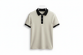 Cream & Black Polo – White Background