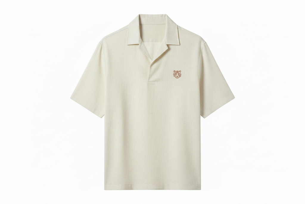 Cream Tiger Polo – Front