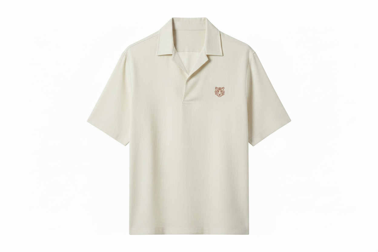 Cream Tiger Polo – Front