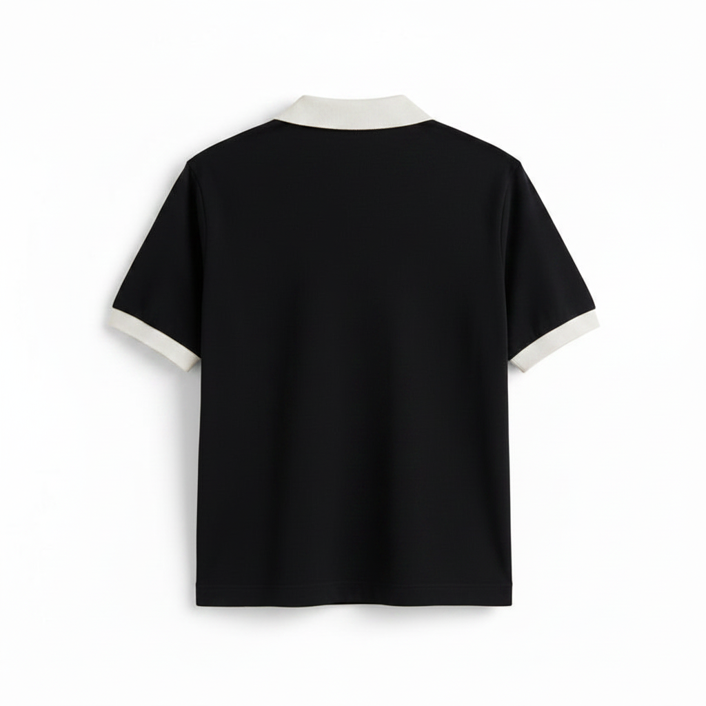 ZENI Black Polo Back
