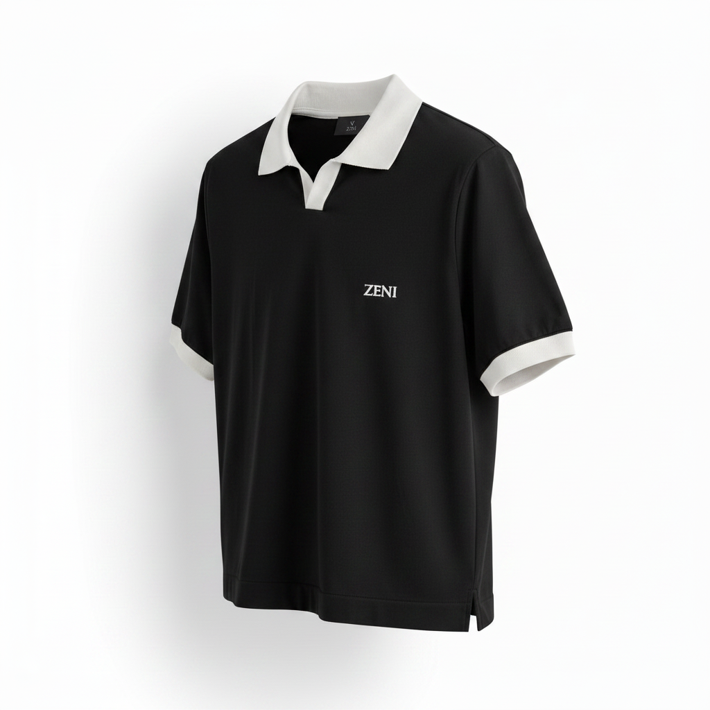 ZENI Black Polo - Side Angle