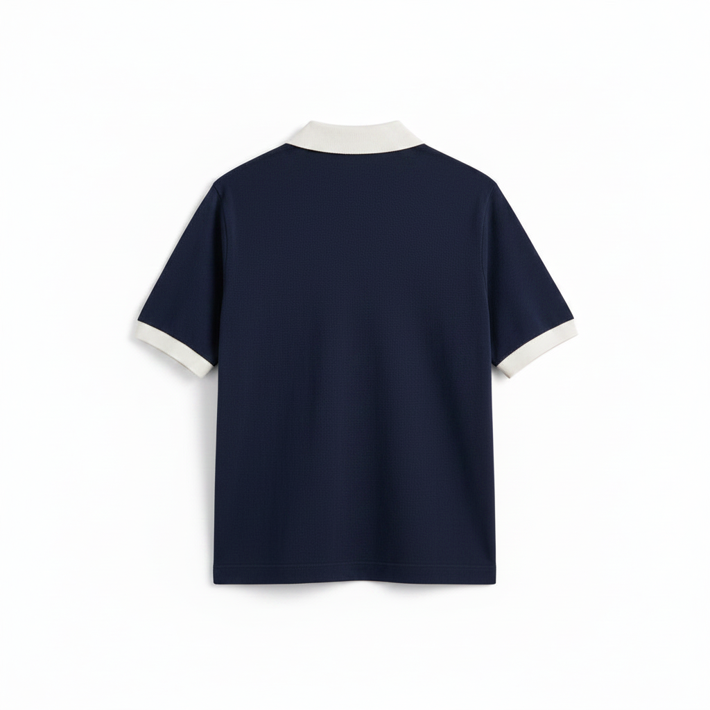 ZENI Dark Navy Polo - Back